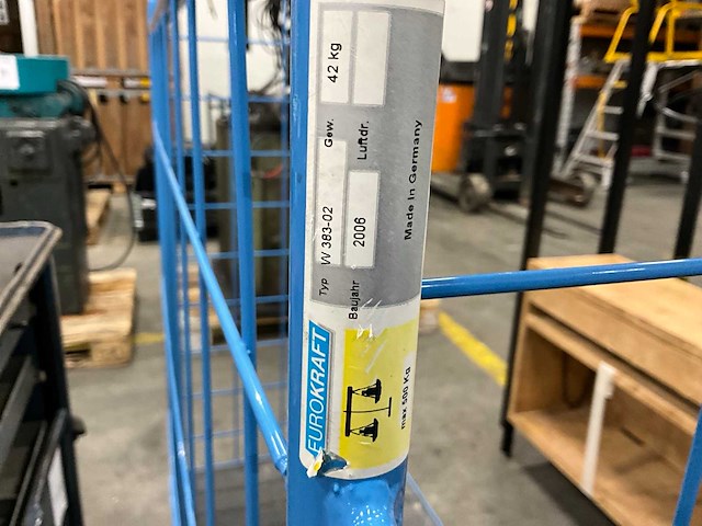 2006 eurokraft w 383-03 magazijnwagen - afbeelding 4 van  4