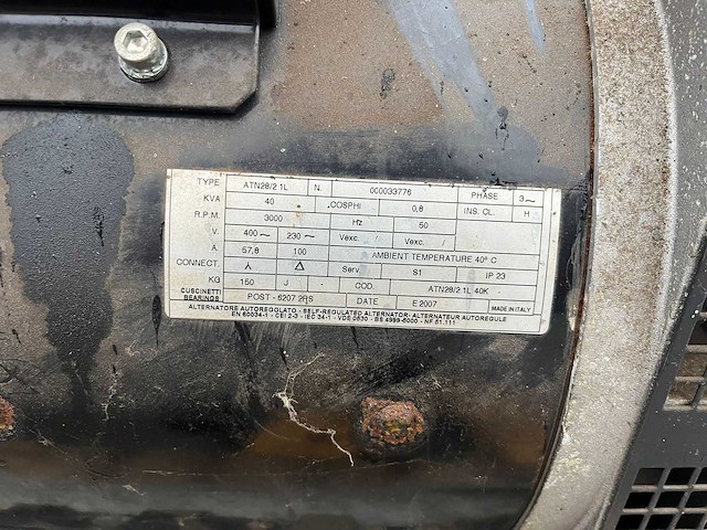 2006 eurom tad40 noodstroomaggregaat - afbeelding 3 van  4