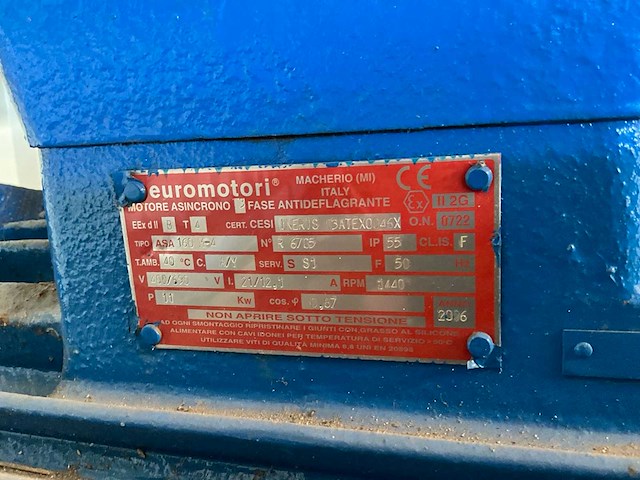 2006 euromotori asa 160 m4 elektromotor (2x) - afbeelding 4 van  5