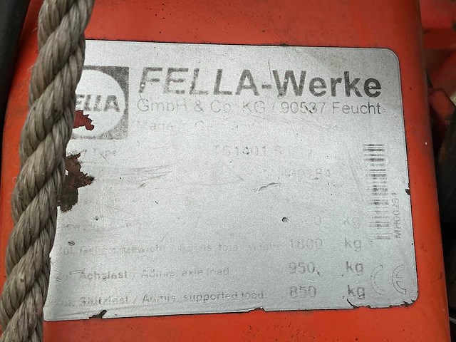 2006 fella ts 1401s zij afleg hark - afbeelding 11 van  19
