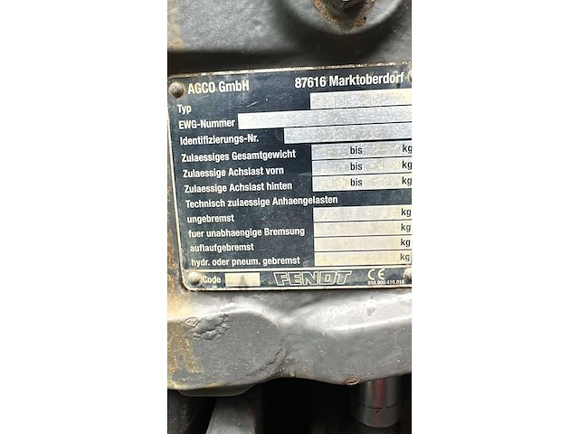2006 fendt 818 vario tms vierwielaangedreven landbouwtractor - afbeelding 3 van  11