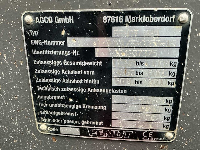 2006 fendt 924 vario vierwielaangedreven landbouwtractor - afbeelding 46 van  51