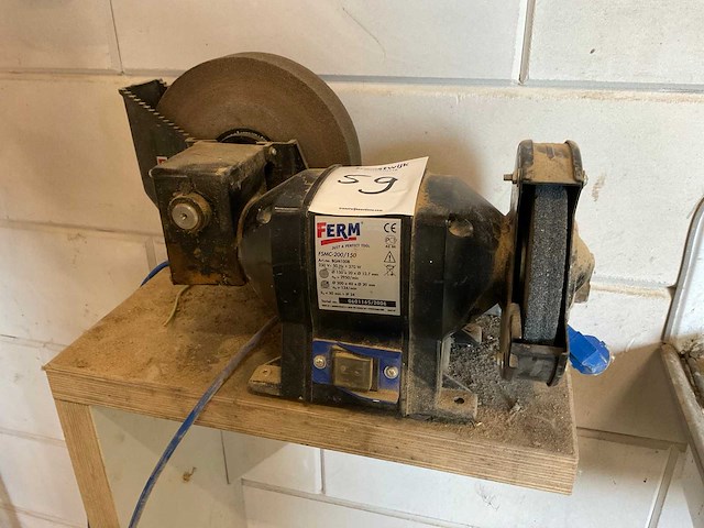 2006 ferm fsm-200/150 dubbelsteens slijpmachine - afbeelding 3 van  3