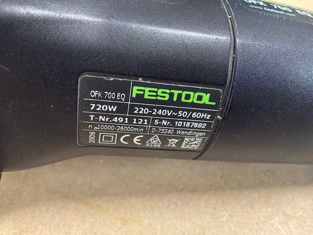 2006 festool ofk 700 eq kantenfrees - afbeelding 5 van  6