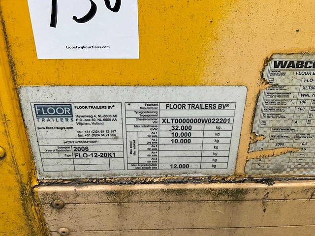 2006 floor flo-12-20k1 oplegger - afbeelding 6 van  14