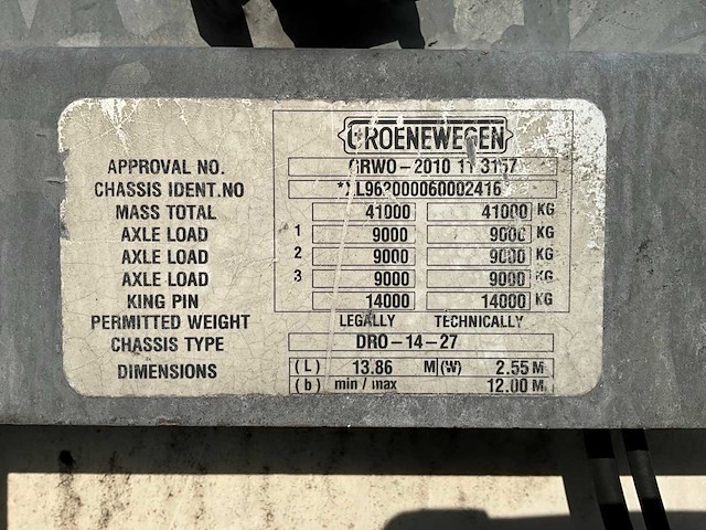 2006 groenewegen dro-14-27 oplegger oj-16-jv - afbeelding 5 van  11