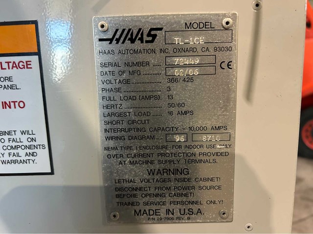 2006 haas tl-1ce cnc-draaibank - afbeelding 5 van  13