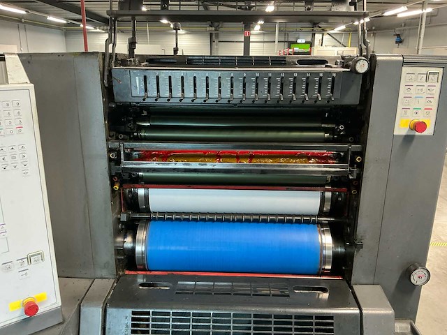 2006 heidelberg printmaster pm 52-2 2-kleur offsetpers - afbeelding 10 van  31