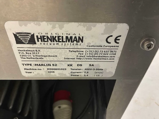 2006 henkelman marlin 52 vacuümmachine - afbeelding 8 van  8