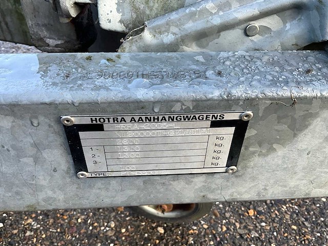 2006 hotrarijs pt-2600ss paardentrailer wt-hn-61 - afbeelding 16 van  23