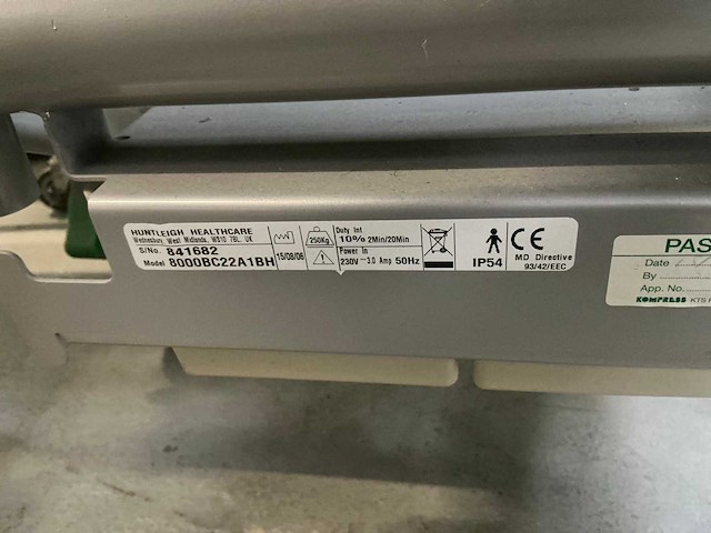 2006 huntleigh healthcare 800bc22a ziekenhuisbed - afbeelding 7 van  7