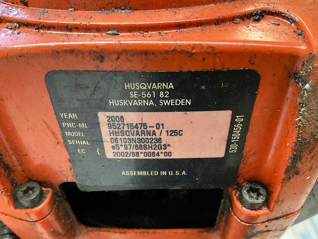 2006 husqvarna 125c bosmaaier - afbeelding 2 van  2