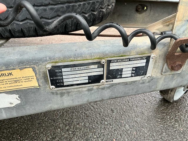 2006 ifor williams db gk105hd aanhangwagen - afbeelding 11 van  12