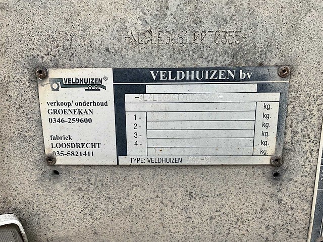 2006 iveco daily 35c18 met veldhuizen oplegger be combinatie - afbeelding 29 van  35