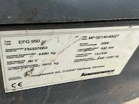 2006 jungheinrich efg550 vorkheftruck elektrisch - afbeelding 2 van  10