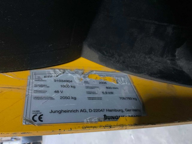 2006 jungheinrich etv110 reachtruck - afbeelding 2 van  13