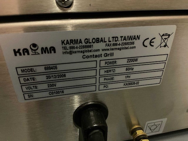 2006 karma caterchef 688405 bak- en grillapparaat - afbeelding 4 van  4