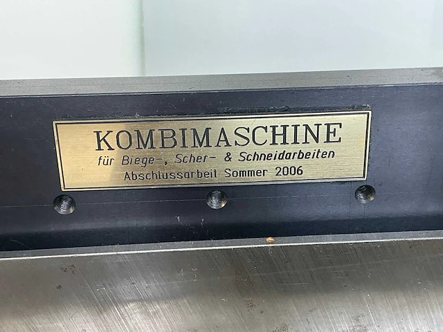 2006 kombimaschine guillotineschaar - afbeelding 3 van  5