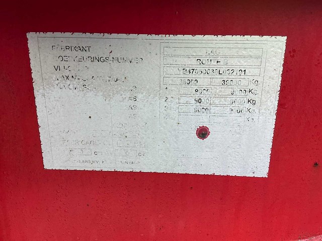 2006 lag o-3-39 cd containerchassis oplegger - afbeelding 14 van  27