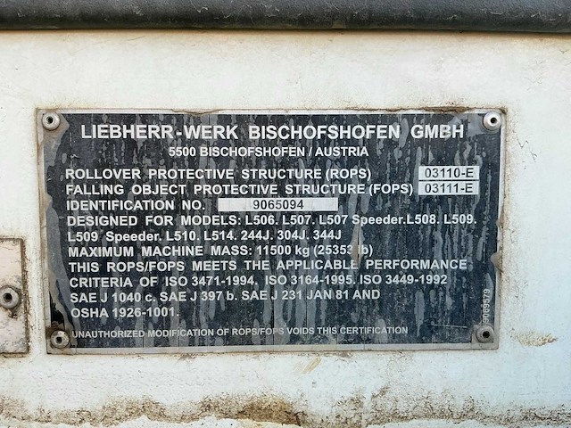 2006 liebherr l-514 shovel - afbeelding 5 van  11