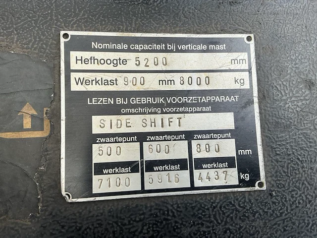 2006 linde h80d/900/-03 vorkheftruck - afbeelding 6 van  14