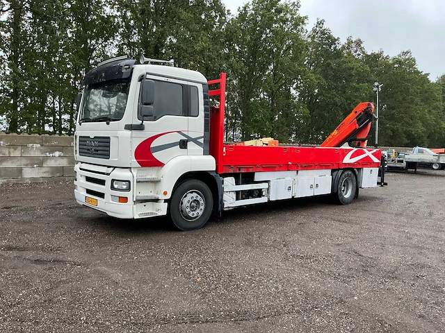 2006 man tga 18.310 vrachtwagen met palfinger pk10501 autolaadkraan - afbeelding 1 van  80