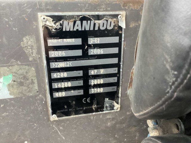 2006 manitou mh 20-4t vorkheftruck - afbeelding 5 van  19