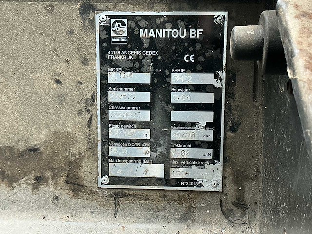 2006 manitou mt 1340 verreiker - afbeelding 13 van  17
