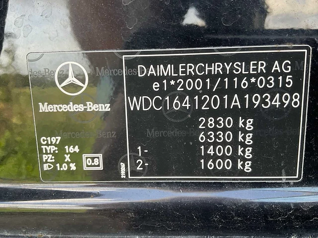 2006 mercedes-benz m-klasse 280 cdi bedrijfswagen - afbeelding 35 van  41