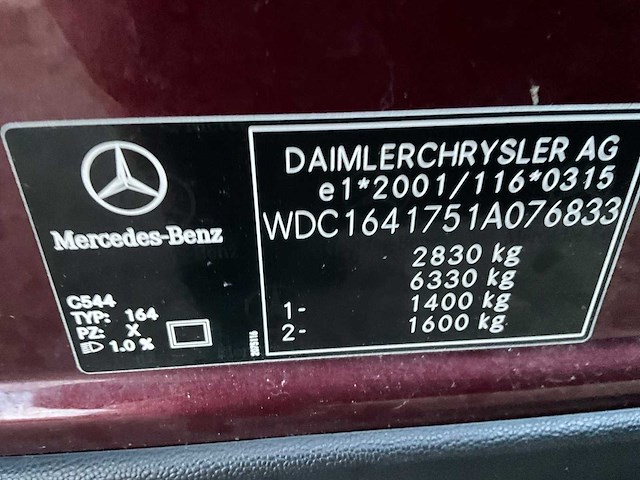 2006 mercedes-benz ml500 v8 personenauto - afbeelding 28 van  33