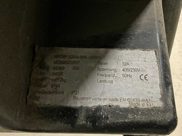 2006 merz m-svp 32-04 bouwaansluitkast - afbeelding 4 van  4