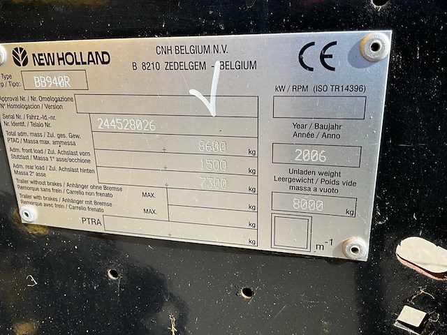 2006 new holland bb940a cropcutter balenpers - afbeelding 26 van  32