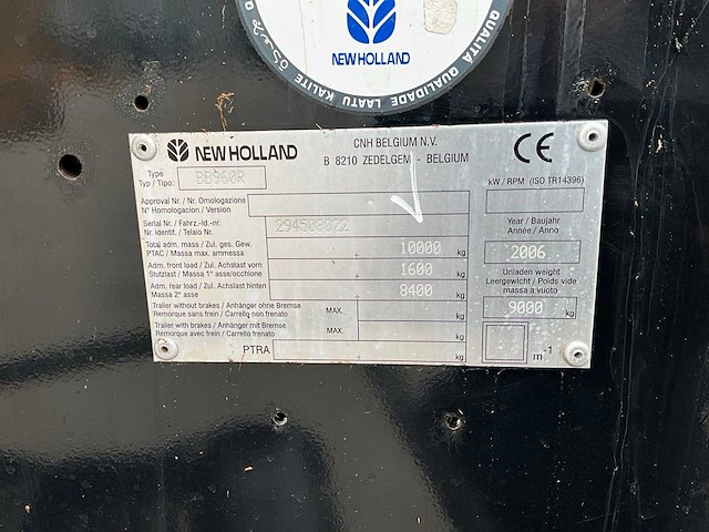 2006 new holland bb960a cropcutter balenpers - afbeelding 29 van  35