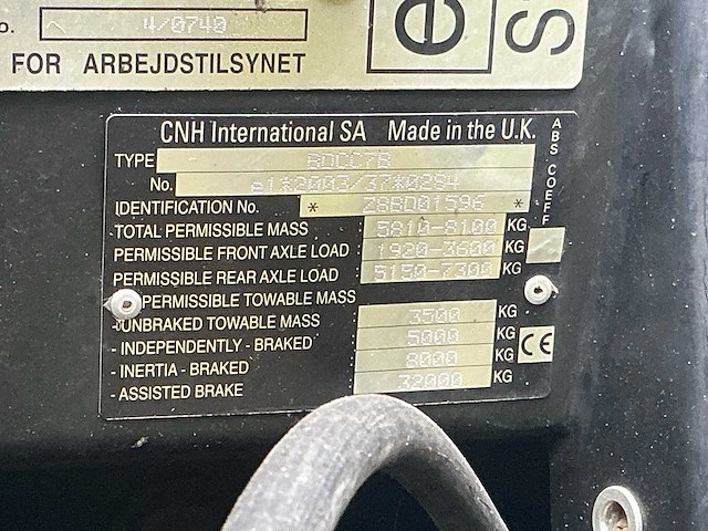 2006 new holland t6020 vierwielaangedreven landbouwtractor tst-60-l - afbeelding 45 van  46