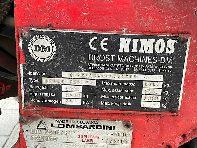 2006 nimos dm-trac okb-70 onkruidborstelmachine - afbeelding 17 van  24