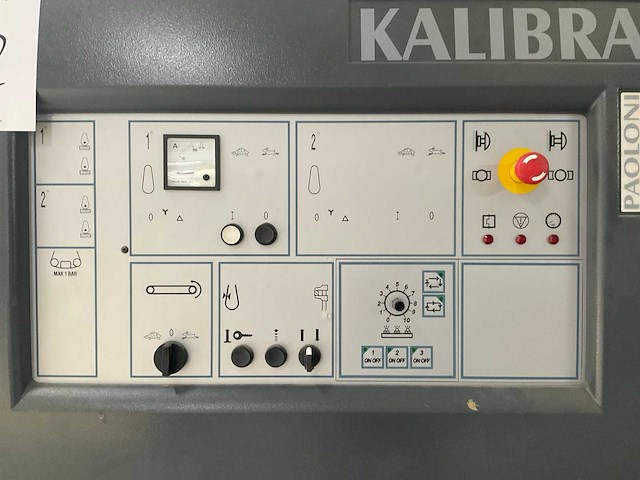 2006 paolini kalibra 10 r krt breedbandschuurmachine - afbeelding 15 van  16
