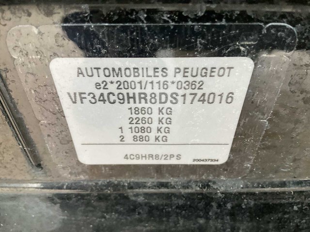 2006 peugeot 308 e hdi personenauto - afbeelding 9 van  17