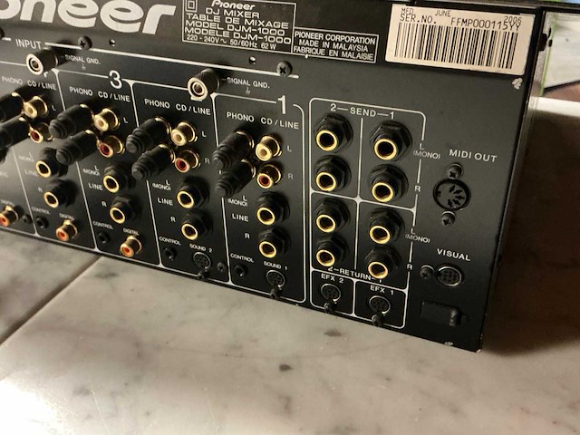 2006 pioneer djm-1000 dj mixer - afbeelding 6 van  8