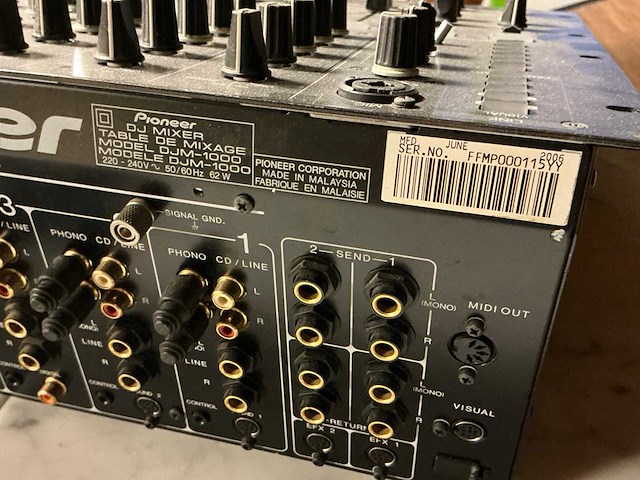 2006 pioneer djm-1000 dj mixer - afbeelding 8 van  8