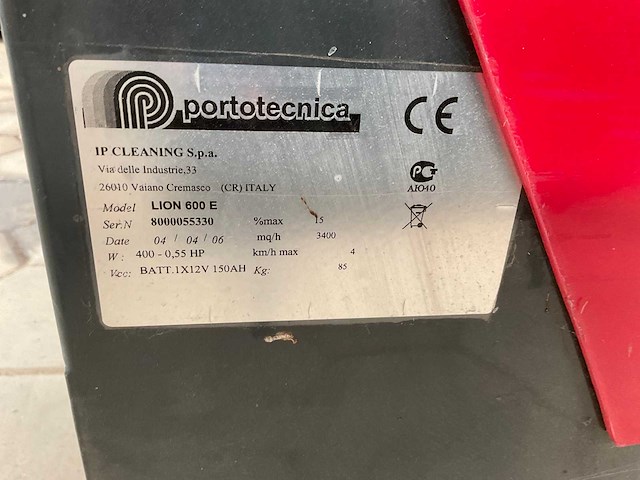 2006 prototecnica lion veegmachine - afbeelding 5 van  5