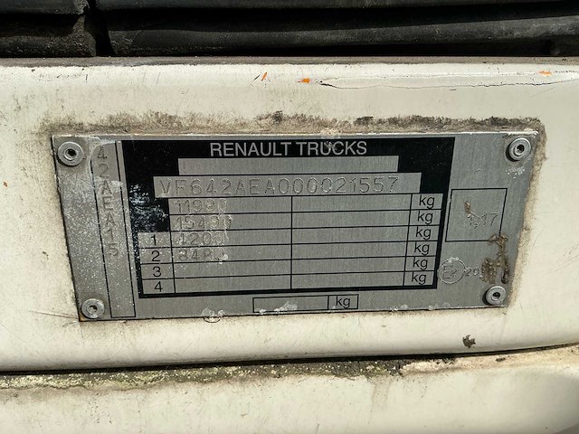 2006 renault midlum 180 gesloten bakwagen met fimopart laadklep - afbeelding 23 van  30