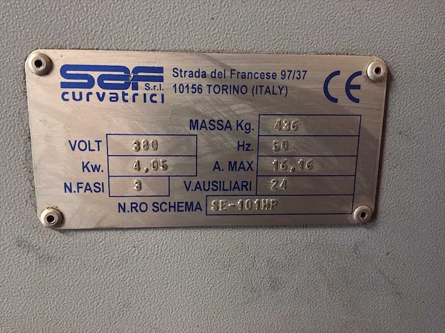 2006 saf ds 60 profielbuigmachine - afbeelding 5 van  6