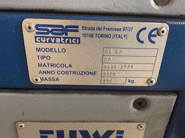 2006 saf ds 60 profielbuigmachine - afbeelding 6 van  6