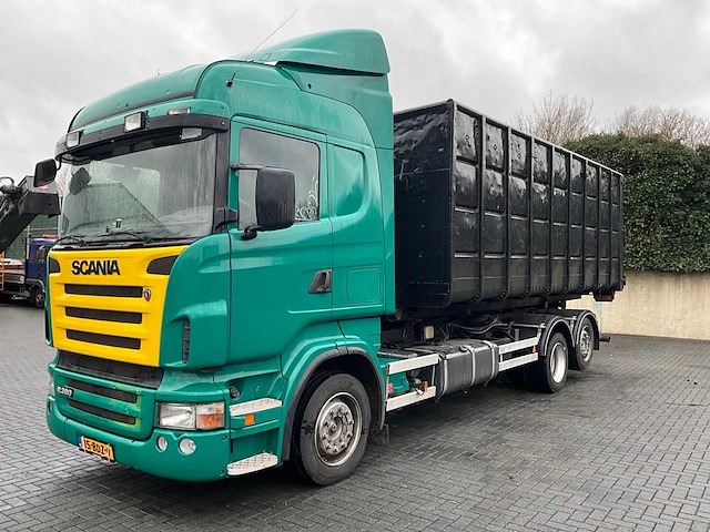 2006 scania r380 vrachtwagen met dalby 22t schuifhaakarmsysteem - afbeelding 27 van  40