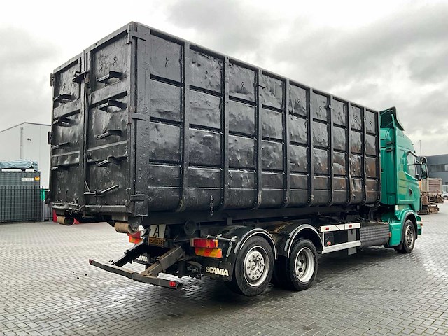 2006 scania r380 vrachtwagen met dalby 22t schuifhaakarmsysteem - afbeelding 39 van  40