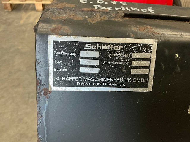 2006 schäffer sch 780 volumebak ongebruikt - afbeelding 9 van  9