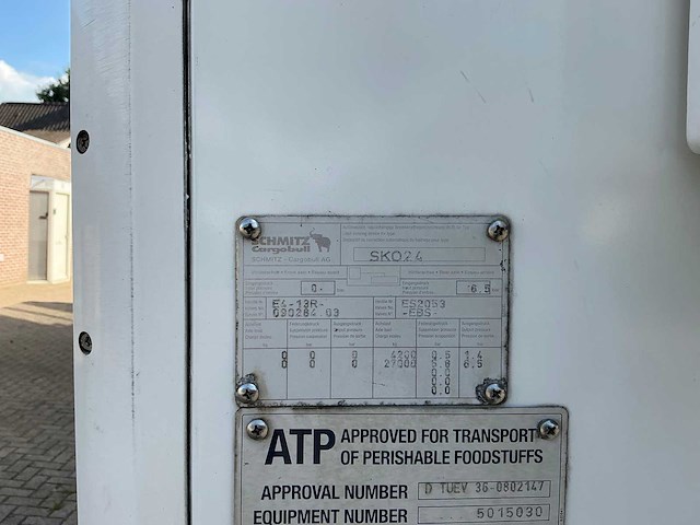 2006 schmitz sko24 geconditioneerde oplegger - afbeelding 26 van  41