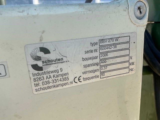 2006 schouten bbv 270 w bigbag vuller - afbeelding 4 van  12
