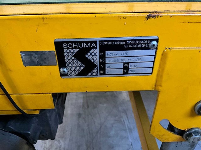 2006 schuma eu-100d 7000/1100/gl transportband - afbeelding 8 van  8