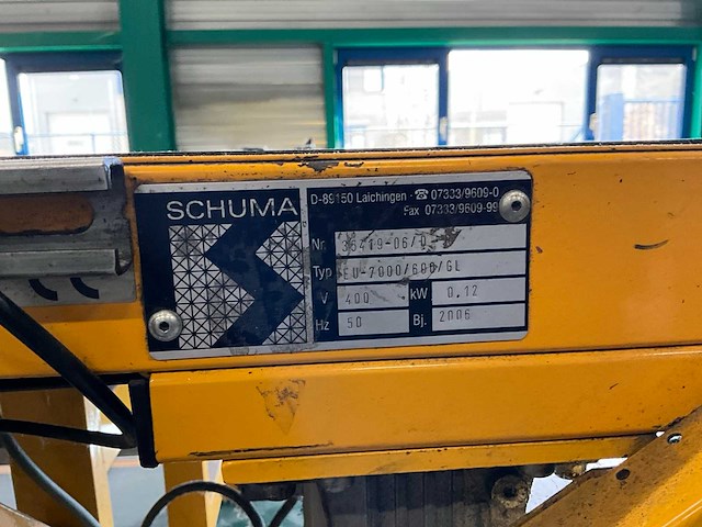 2006 schuma eu 7000/600/gl transportband (2x) - afbeelding 2 van  10